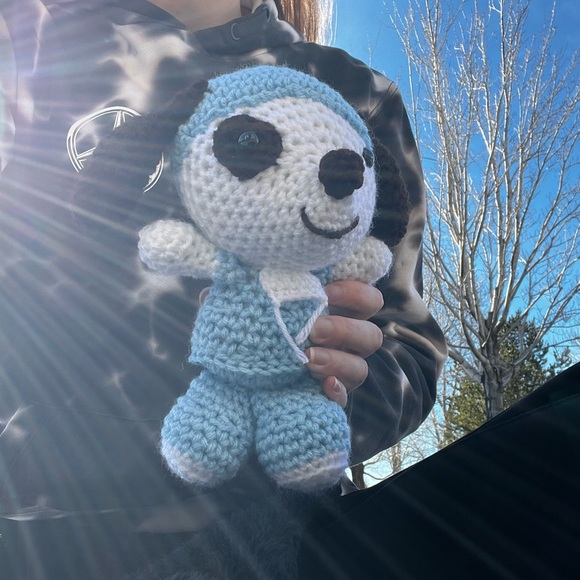 Hand Crocheted Doc the DOGtor Surgeon Stuffed Animal Plushie - Picture 12 of 13